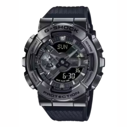 Casio G-Shock GM-110BB-1ADR Black Resin Band Men Sports Watch